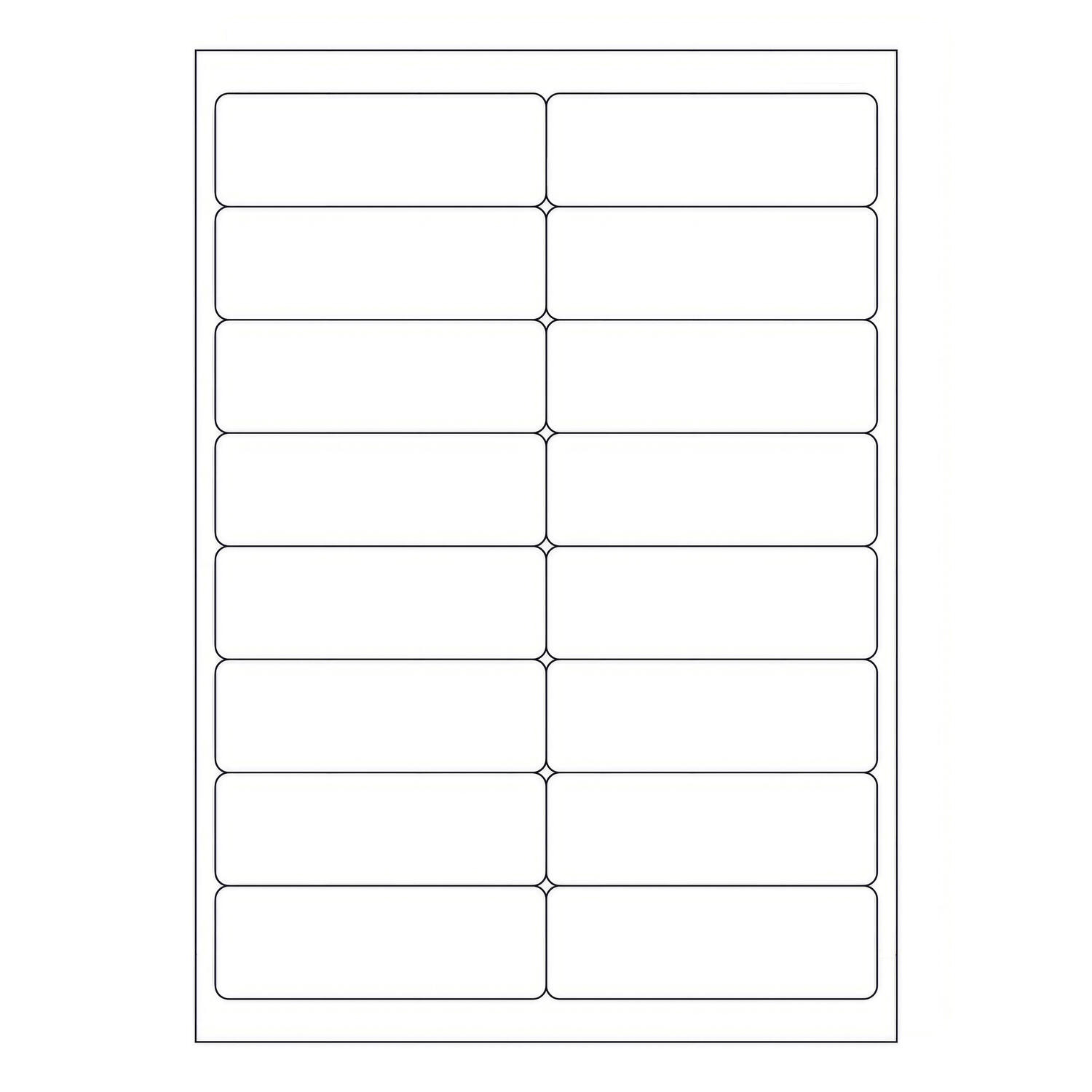 Etiketten Labels selbstklebend wei 99.1 x 33.9mm auf DIN A4, 1600 Stk.