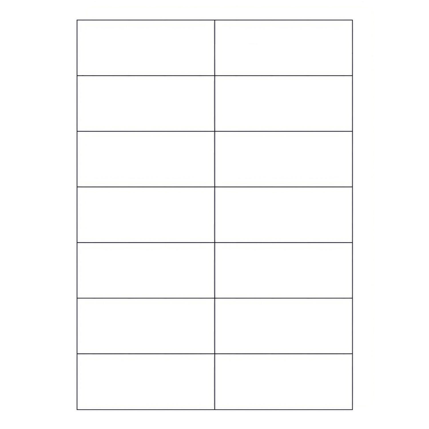 Etiketten Labels selbstklebend wei� 105 x 42.3mm auf DIN A4, 1400 Stk.