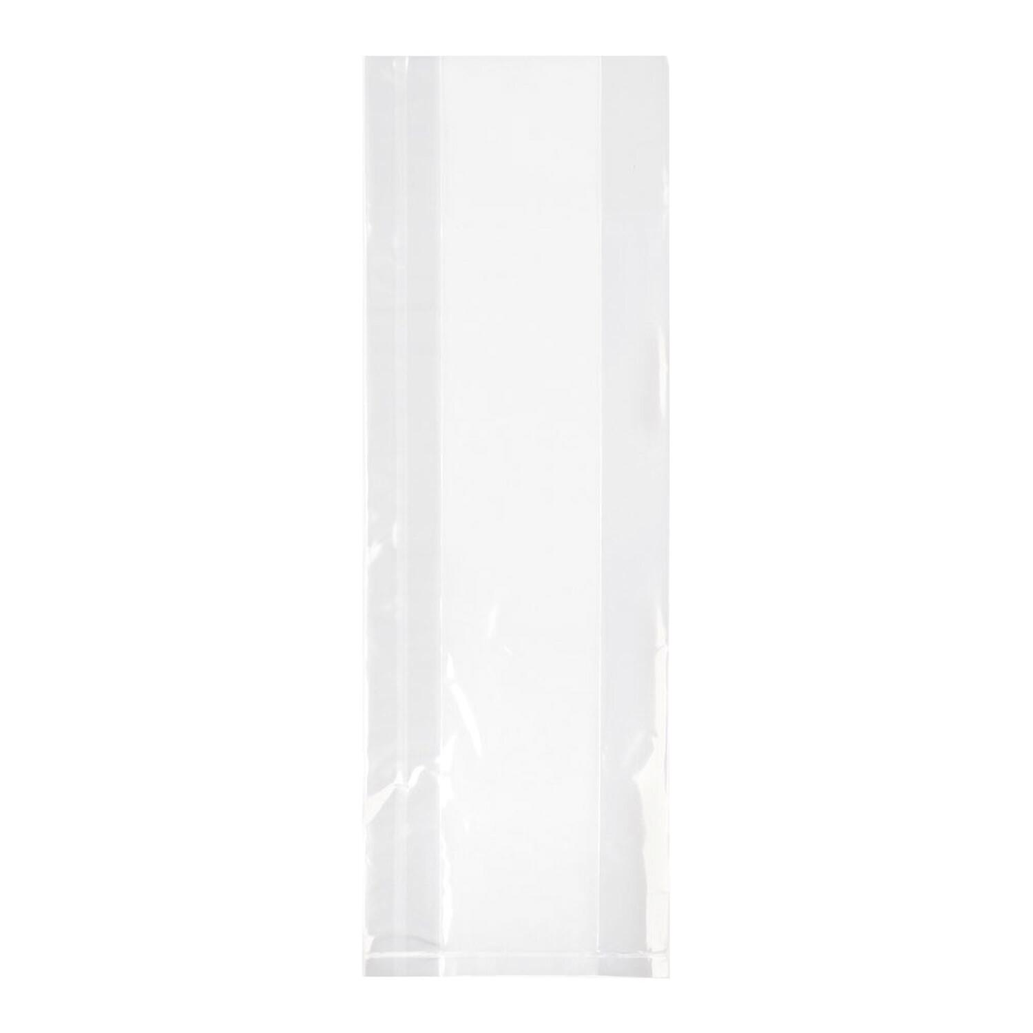 Seitenfaltenbeutel 100+50x300 mm mit Siegelnaht transparent OPP 30my 1000 Stk.