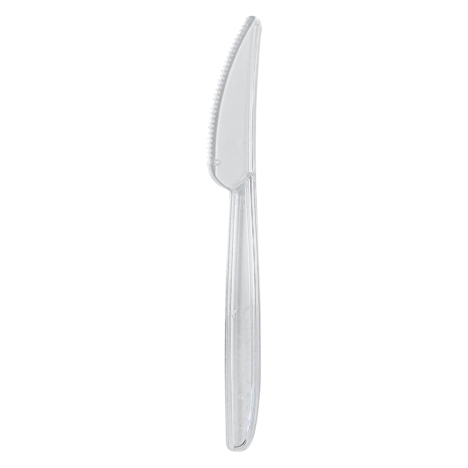 Messer Mehrweg sp�lmaschinengeeignet PS 18cm transparent,  50 Stk.