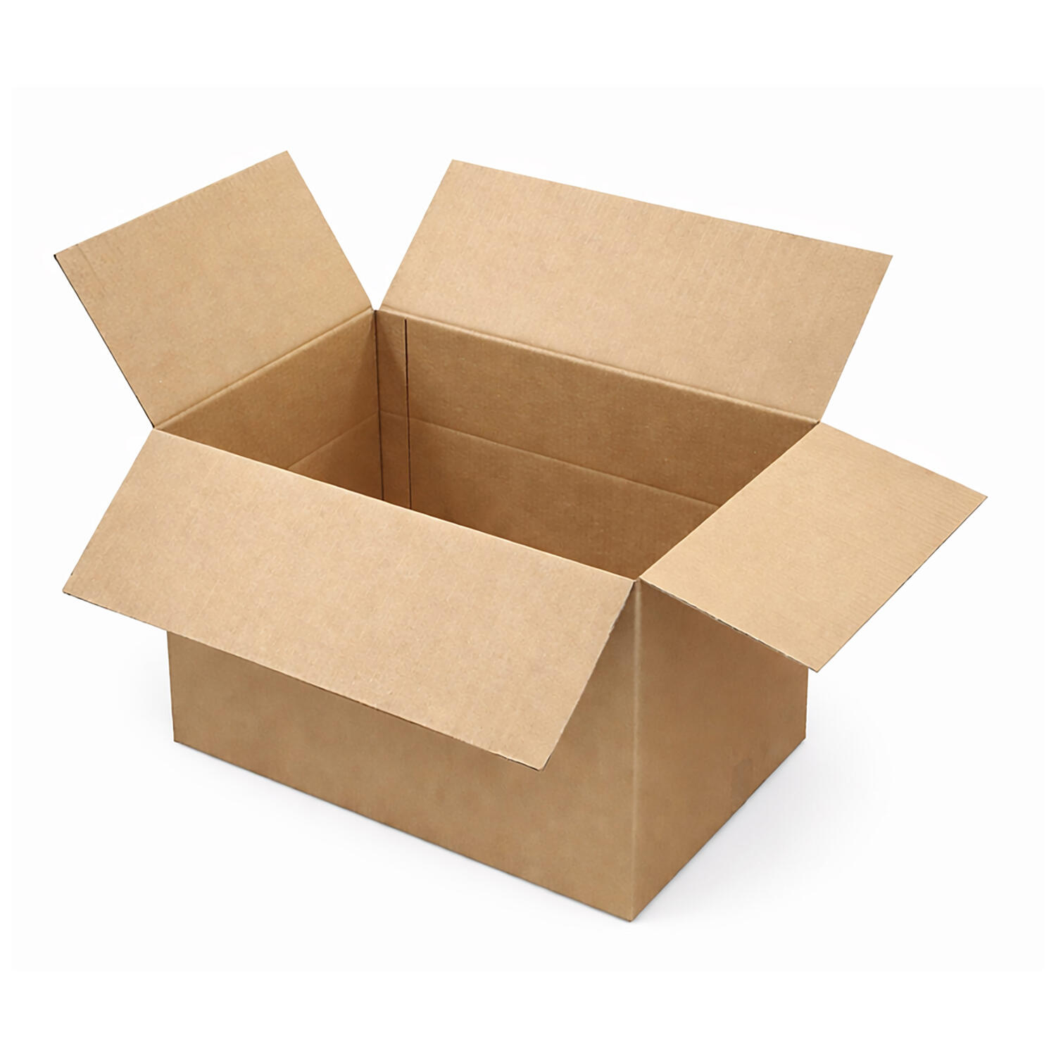 Faltkarton  540x340x(200)-320mm mit variabler H�he 1-wellig Dickwelle braun