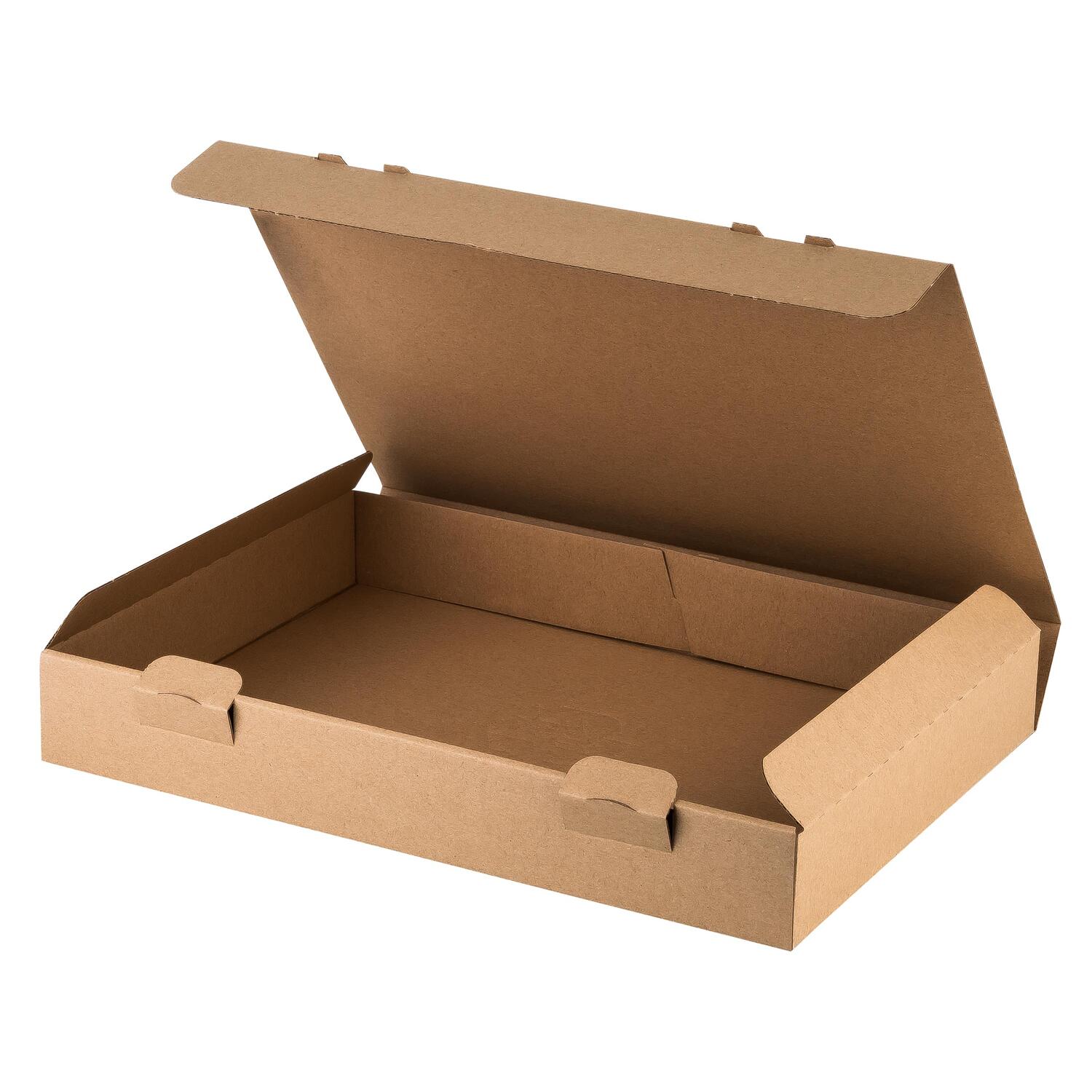 Versandkarton 343x250x49mm schnelle Aufrichtung mit Steckverschluss Maxibrief und Warensendung braun B-WARE
