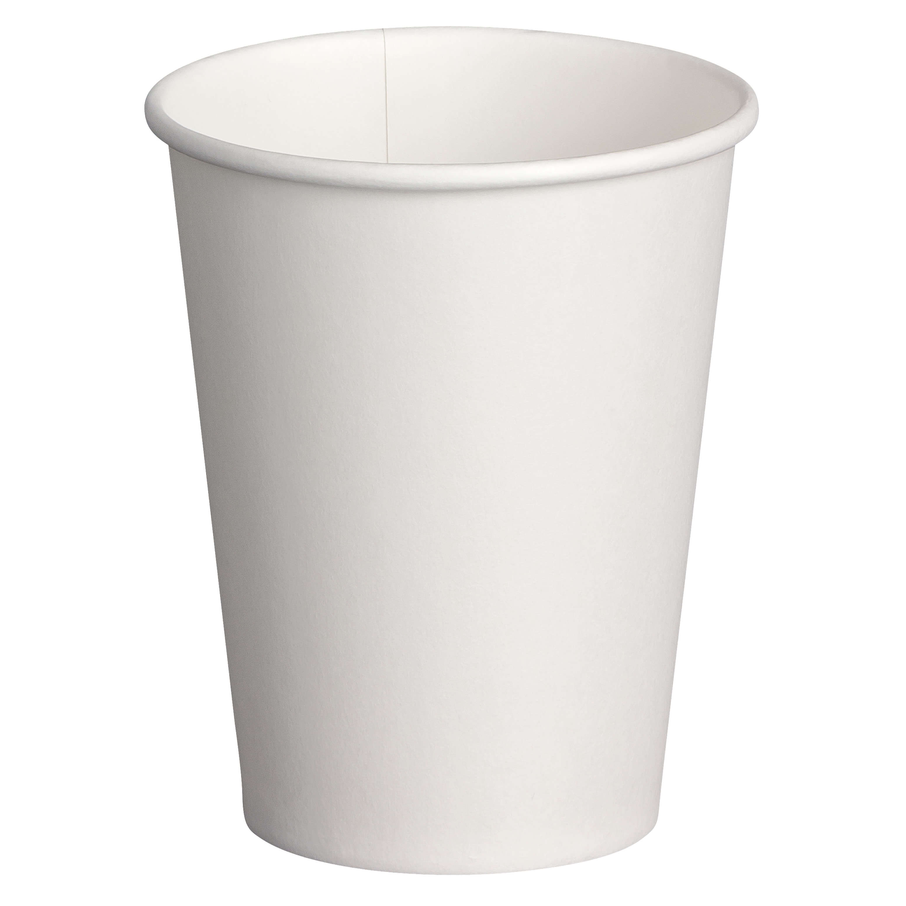 Hei�- und Kaltgetr�nkebecher wei�, Pappe beschichtet,  4oz., 100 ml, 50 Stk.