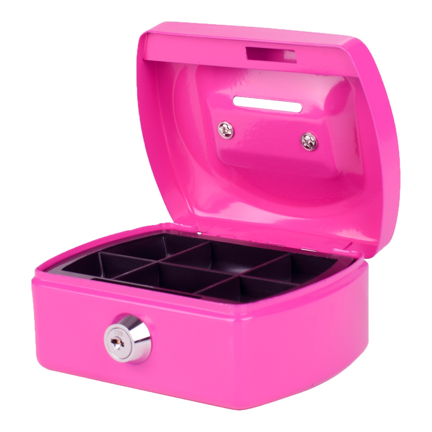 Geldkassette Spardose mit Sparschlitz mit entnehmbaren M�nzfach 125 mm, pink