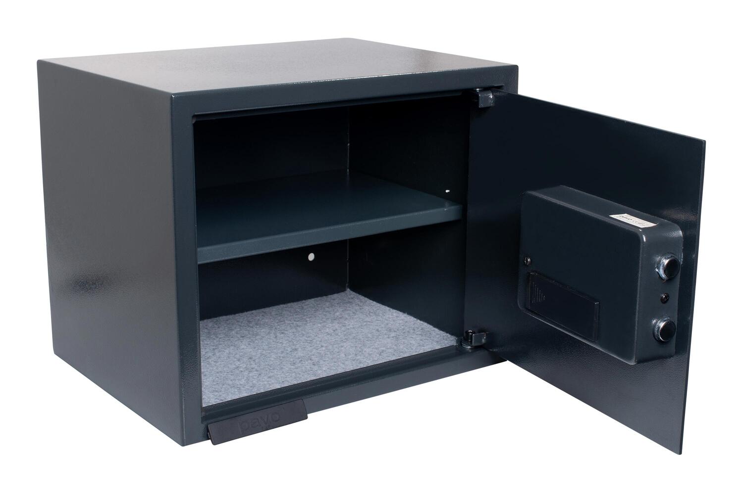 Tresor Safe 43x35x33 cm mit elektronischem Zahlenschloss f�r Tisch/Wandmontage anthrazit