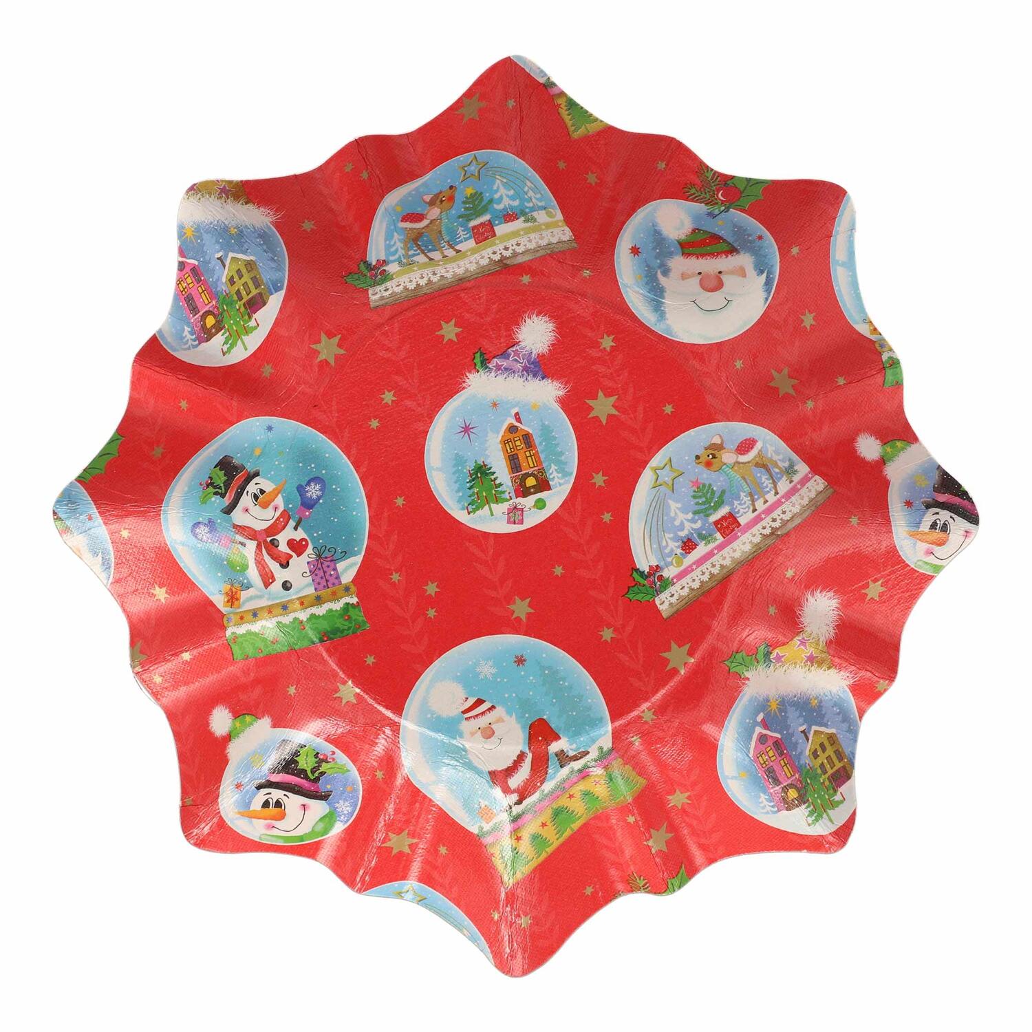 Gebckschalen Pltzchenschalen fr Weihnachtsgebck Pappe  28 cm verschiedene Motive, 2 Stk