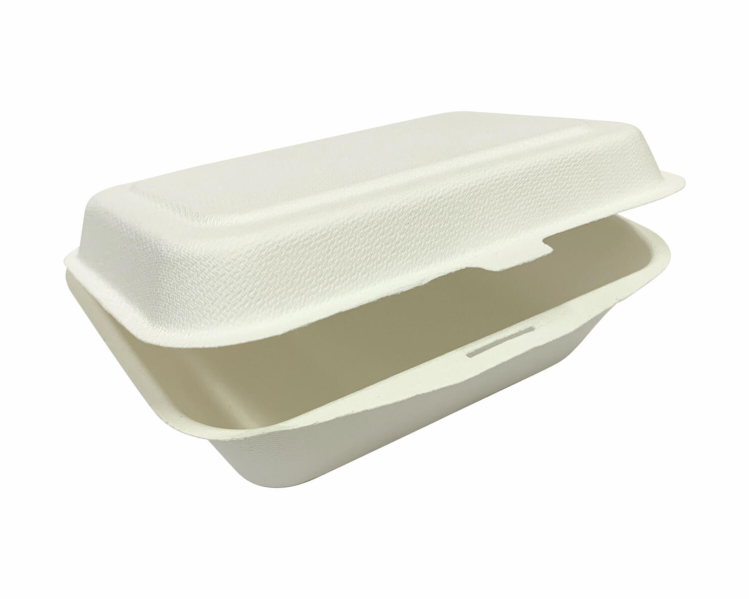 Men�boxen ToGo 191x135x59mm 1-teilig aus Zuckerrohr nature wei�, 50 Stk.