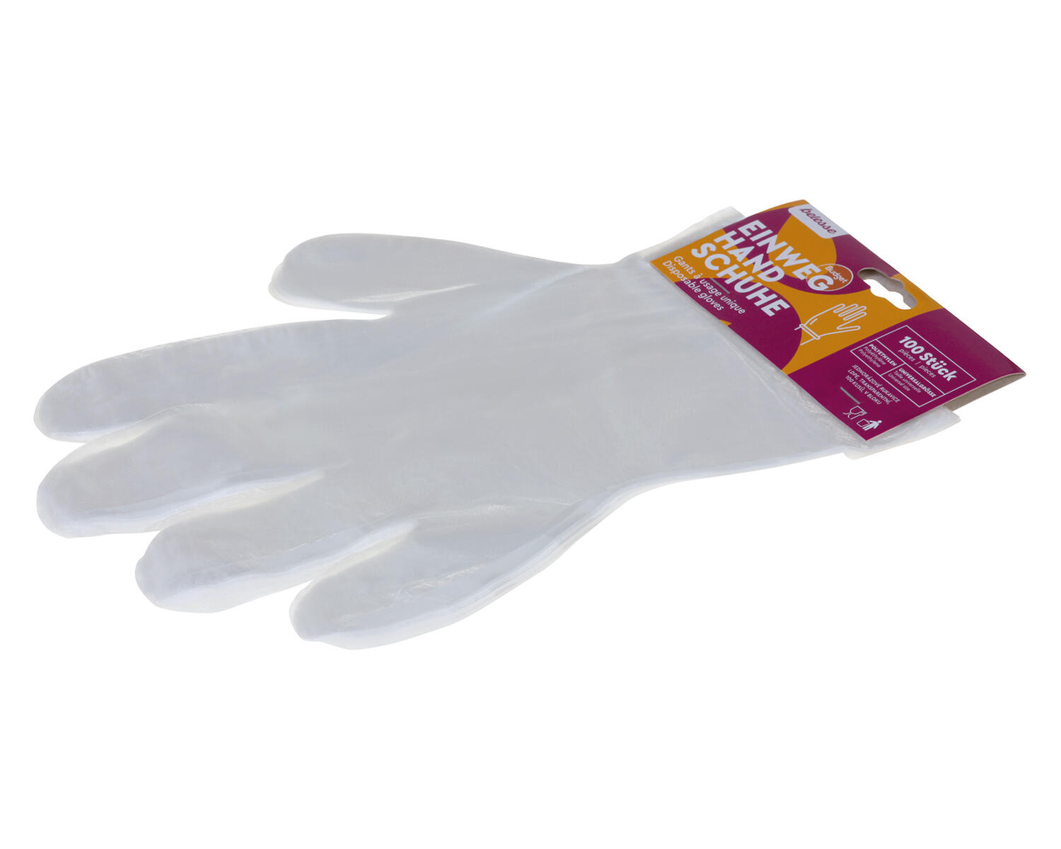 Tankhandschuhe Einweghandschuhe aus LDPE geblockt, universal passend,  100 Stk.