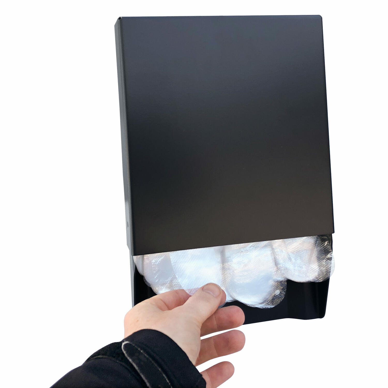 Handschuhspender aus Metall f�r Outdoor + Indoor f�r geblockte Einweghandschuhe