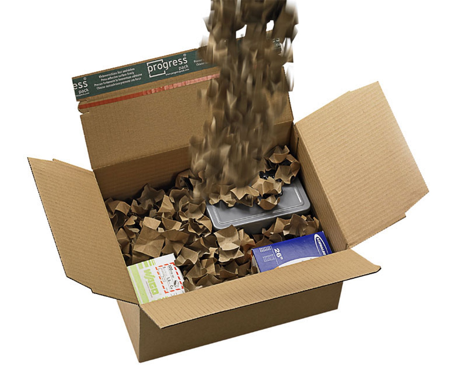 PAPERFILL Papier-Verpackungschips Polster- Papierchips 100% recycling 400 Liter