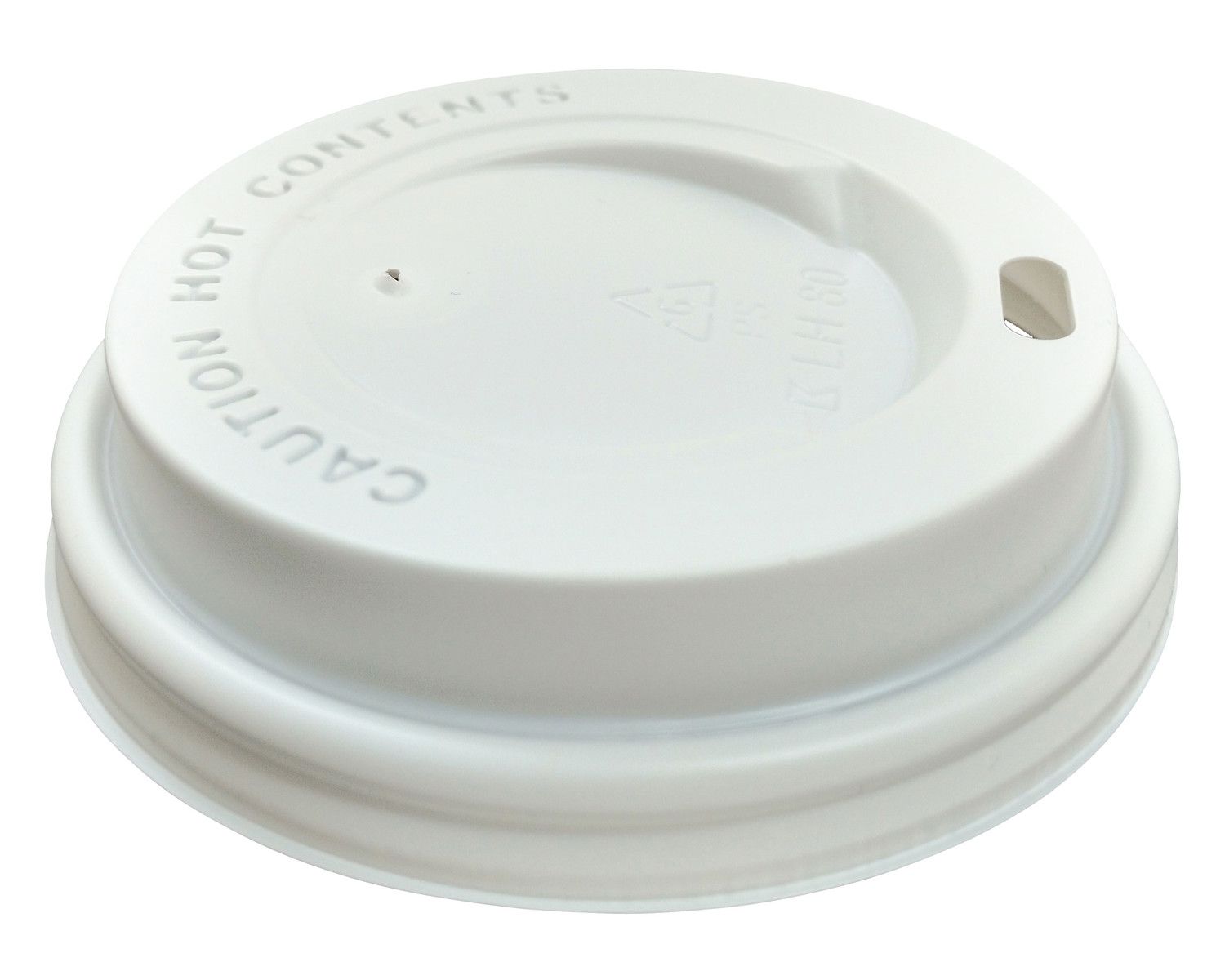 Domdeckel wei fr Pappbecher - Coffee to go - 200ml mit 80mm , 100 Stk.