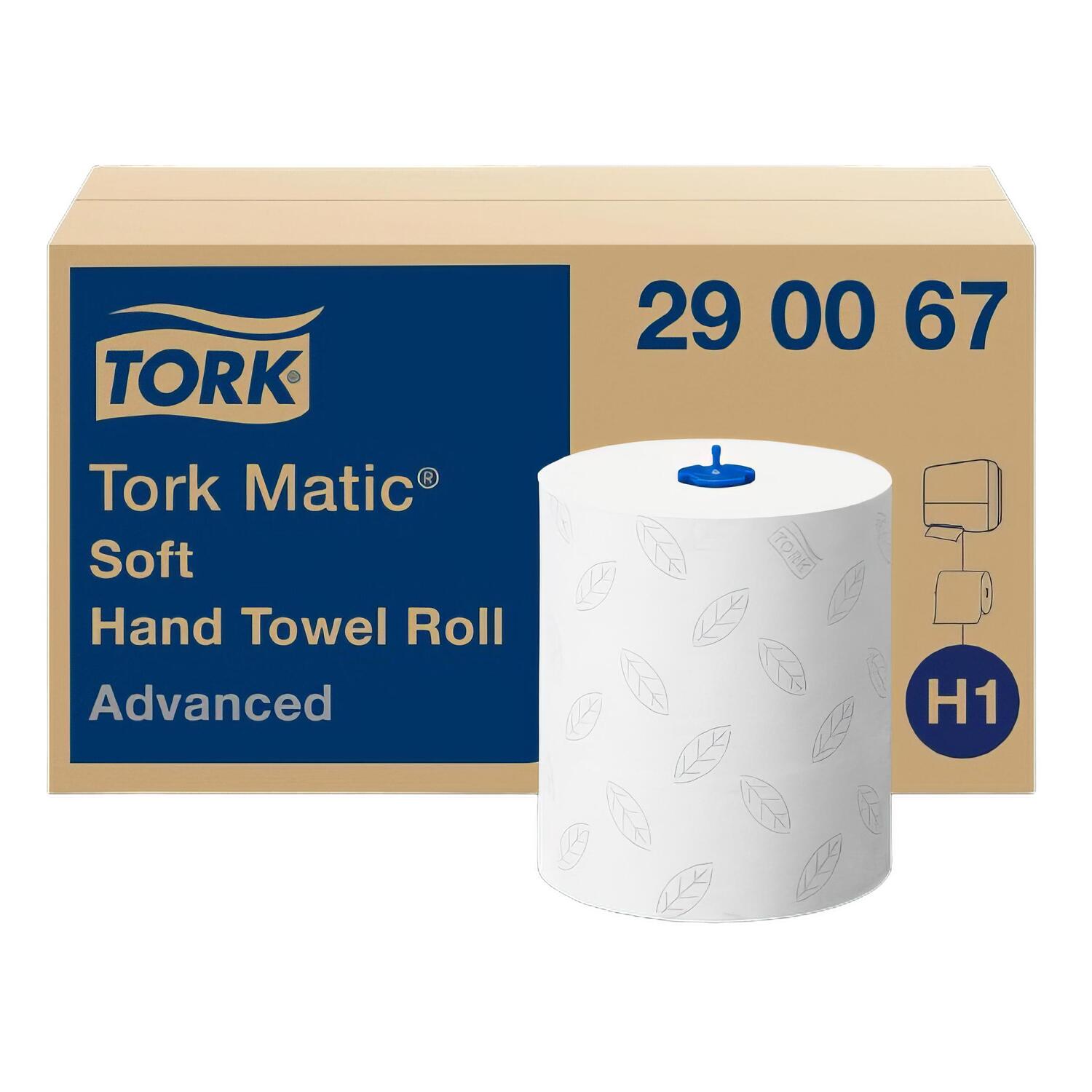 Tork Matic� Rollenhandtuch H1 weiss 2-lagig 21cm x 150m, 6 Rollen je 612 Abrisse