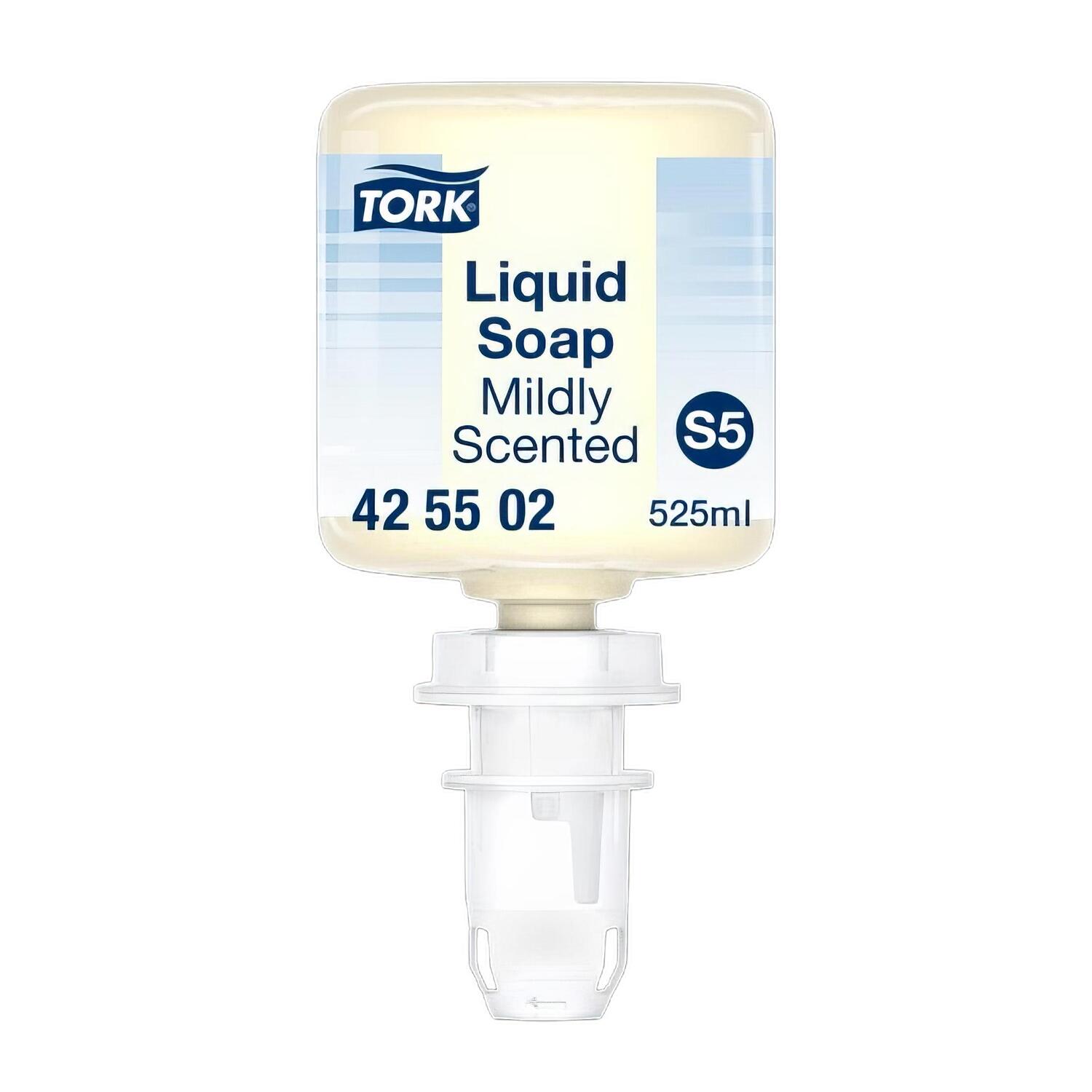 Tork Mild-Duftende Fl�ssigseife Mini S5 94x92x184mm 8 Flaschen je 525 ml