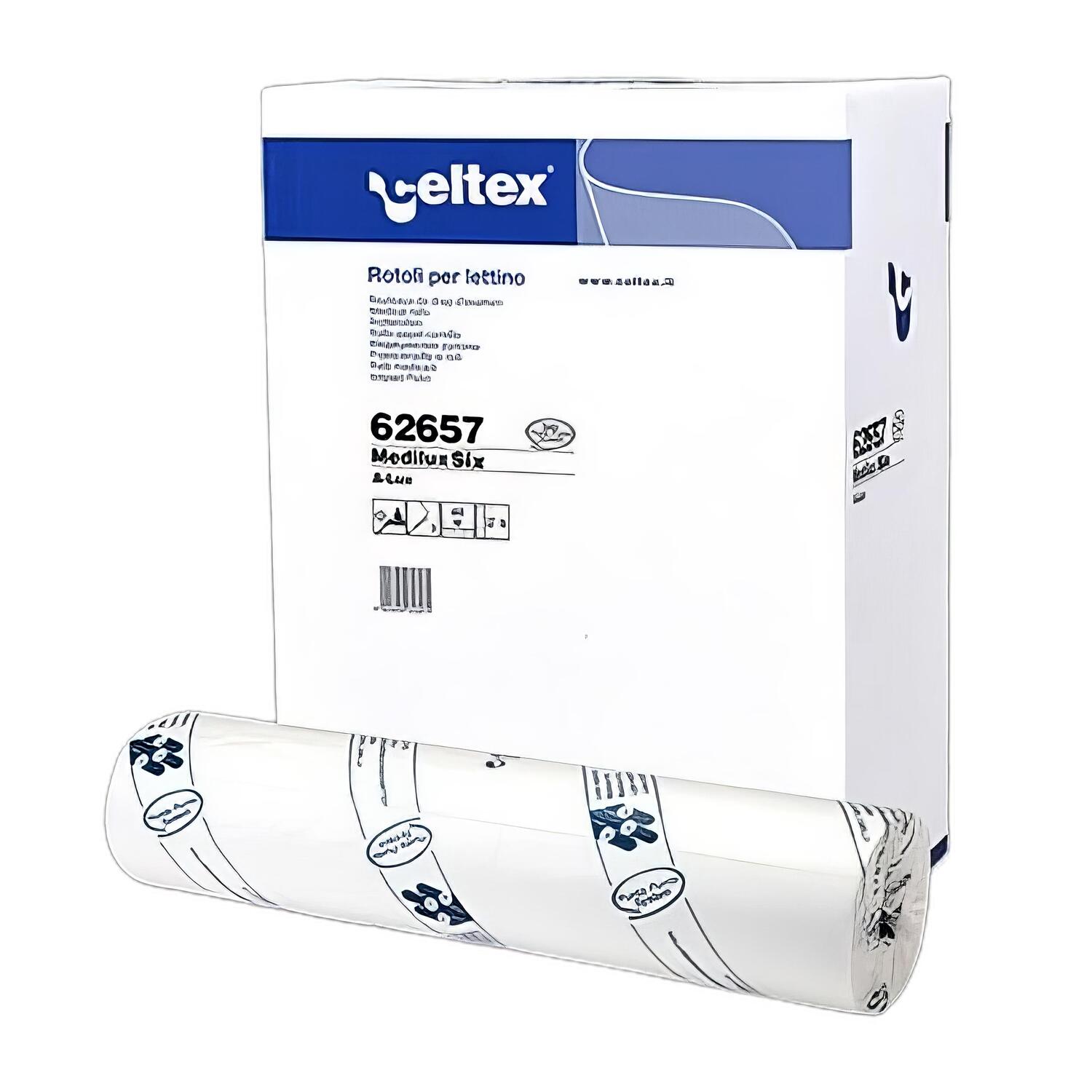 Celtex Liegenabdeckung 2-lagig Tissue wei� 60x38cm 132 Abrisse, 9 Rollen je 50m