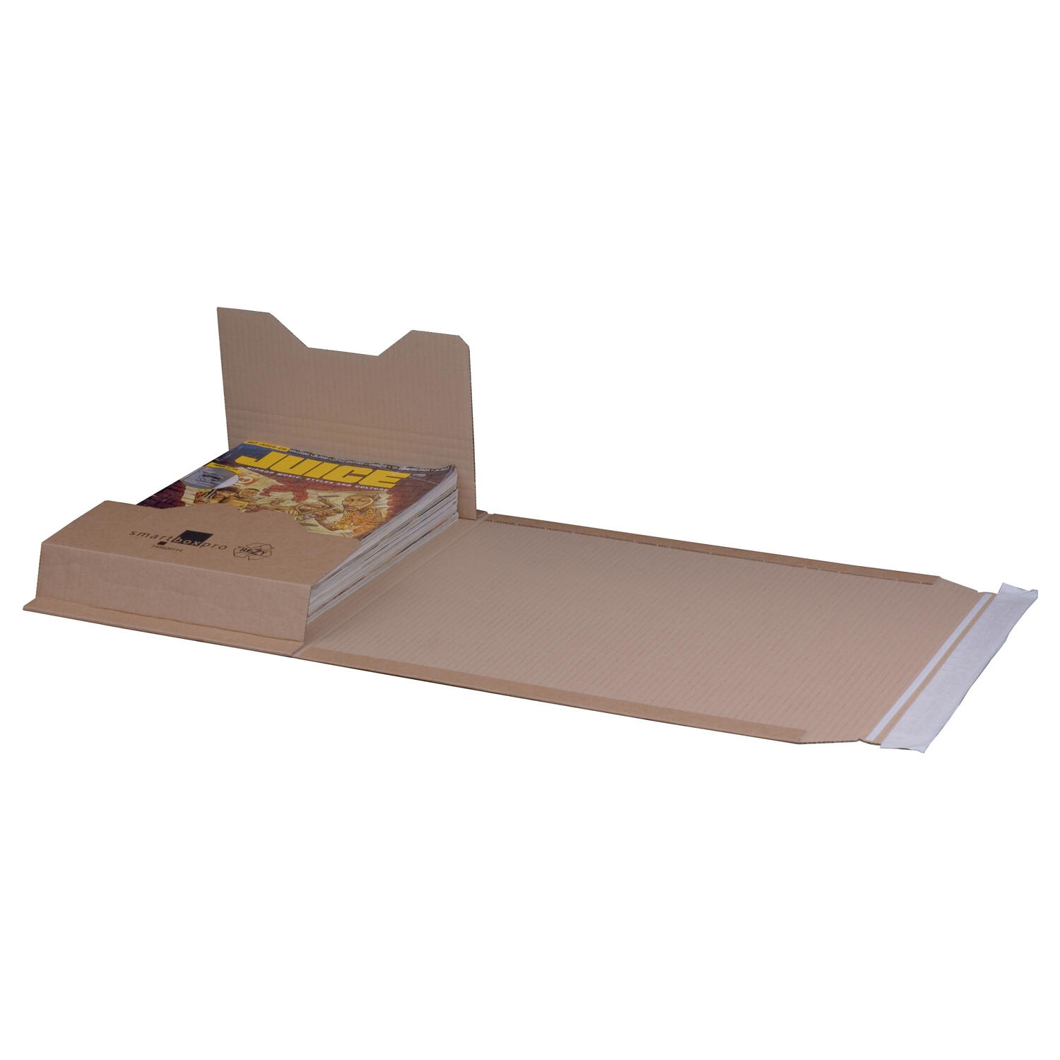 Universalverpackung 335x275mm bis 80mm H�he Selbstklebeverschluss Aufrei�faden C4+ braun