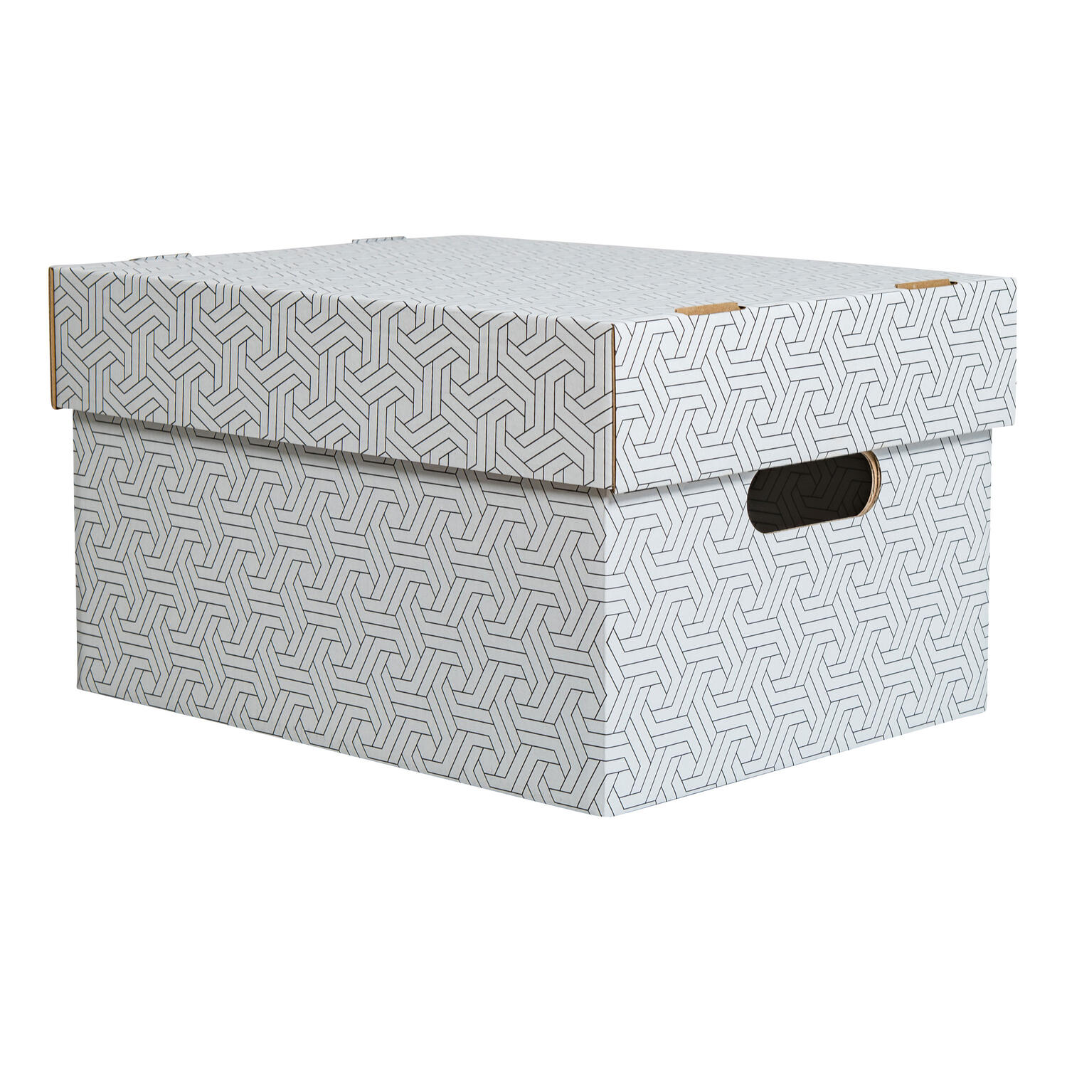 Aufbewahrungsboxen mit abnehmbaren Deckel 335x245x195mm wei� grau