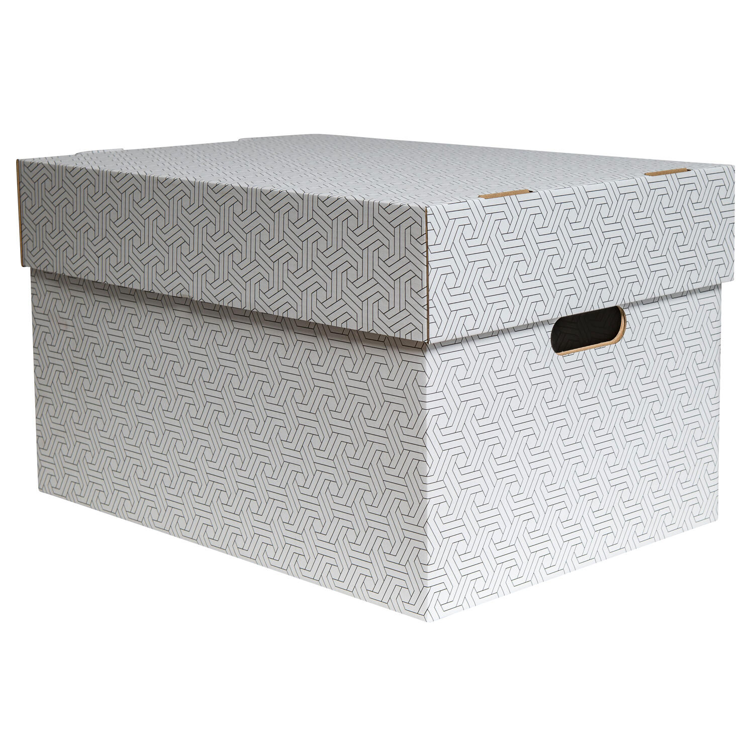 Aufbewahrungsboxen mit abnehmbaren Deckel 493x343x295mm wei� grau