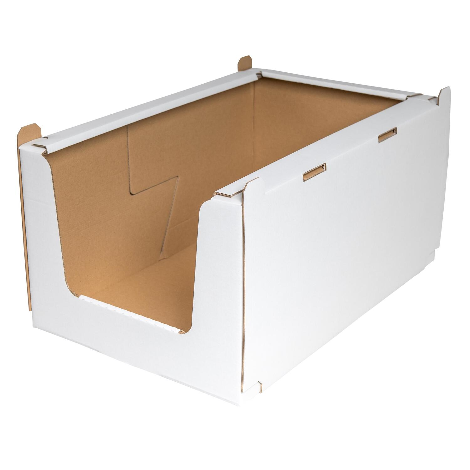 Stapelbeh�lter Regalkarton aus Wellpappe XL 780x580x360mm stapelbar robust