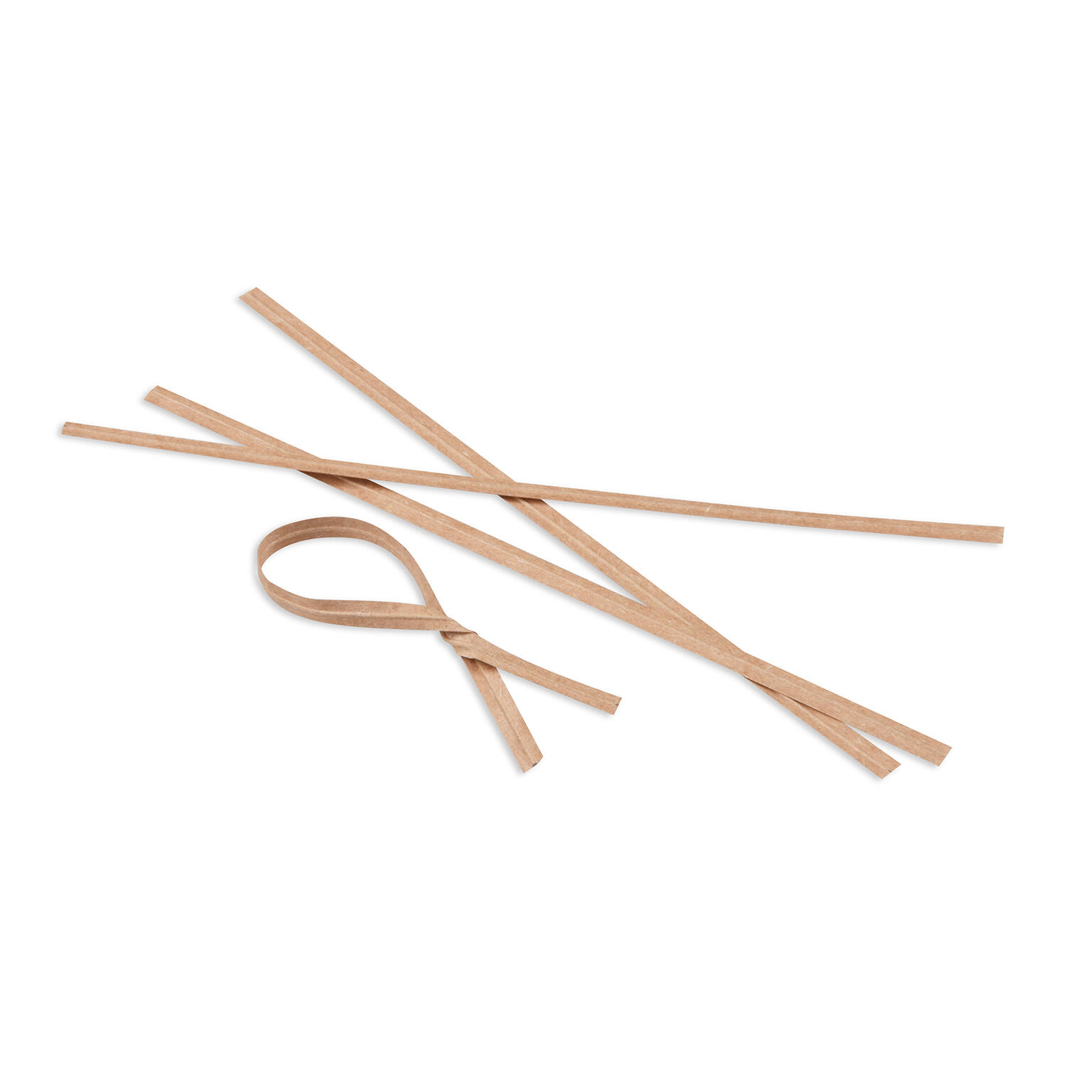 Clipbandverschl�sse Beutelverschl�sse aus �ko-Papier 120mm 100 Stk.