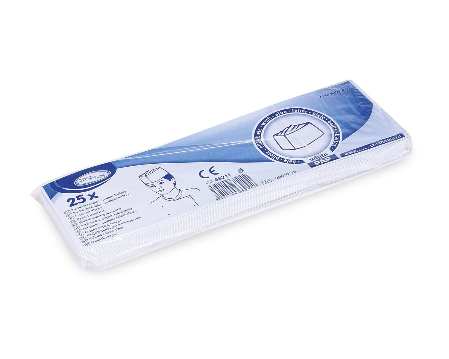 Papierschiffchen wei�, 25 Stk.