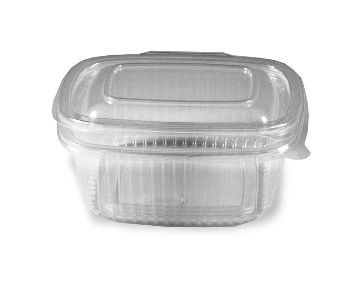 Feinkostbecher klar mit angeh�ngtem Deckel 500 ml PP, 50 Stk.