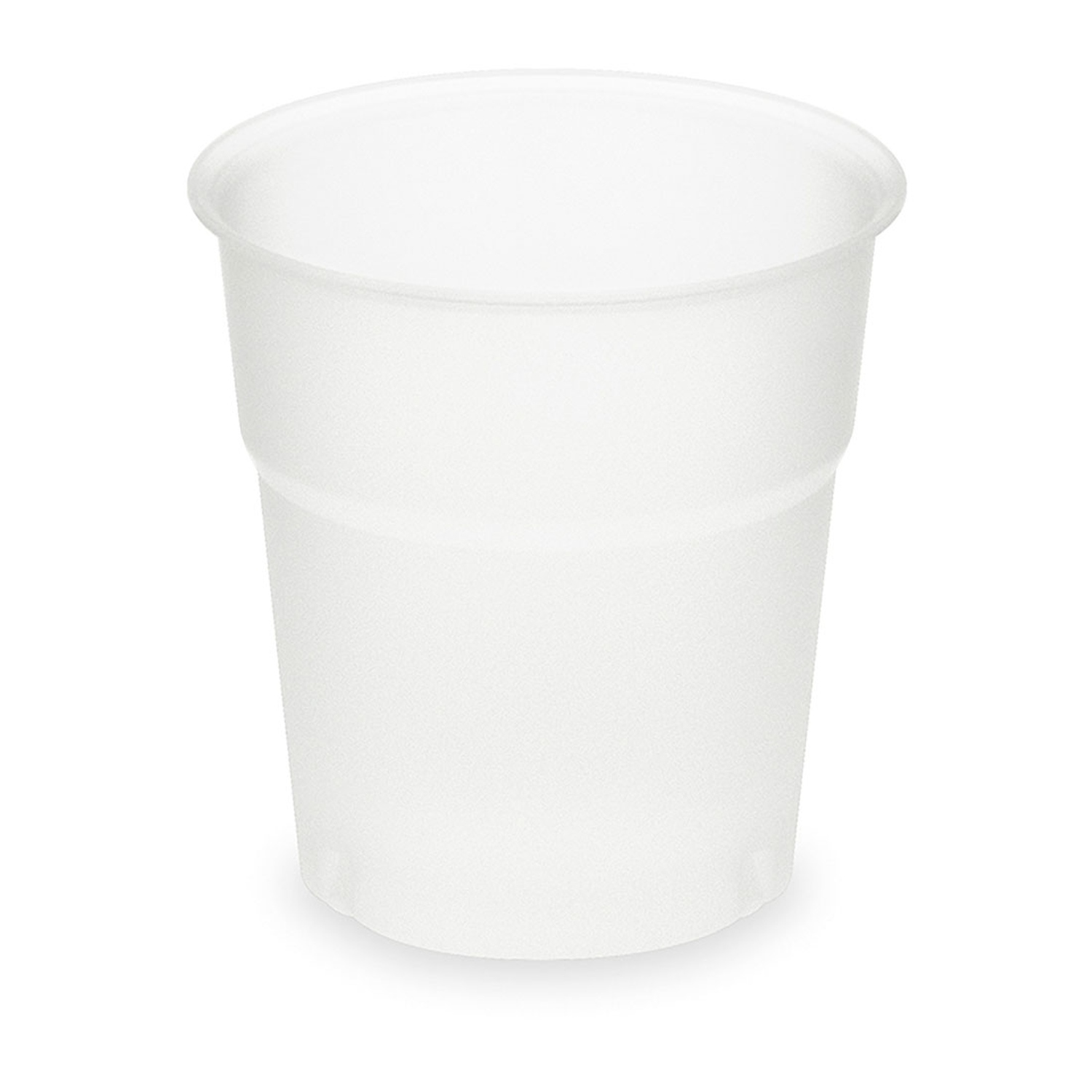 BIO Trinkbecher matt natur 100 ml 0,1 l aus Biokunststoff PLA   57mm, 50 Stk.