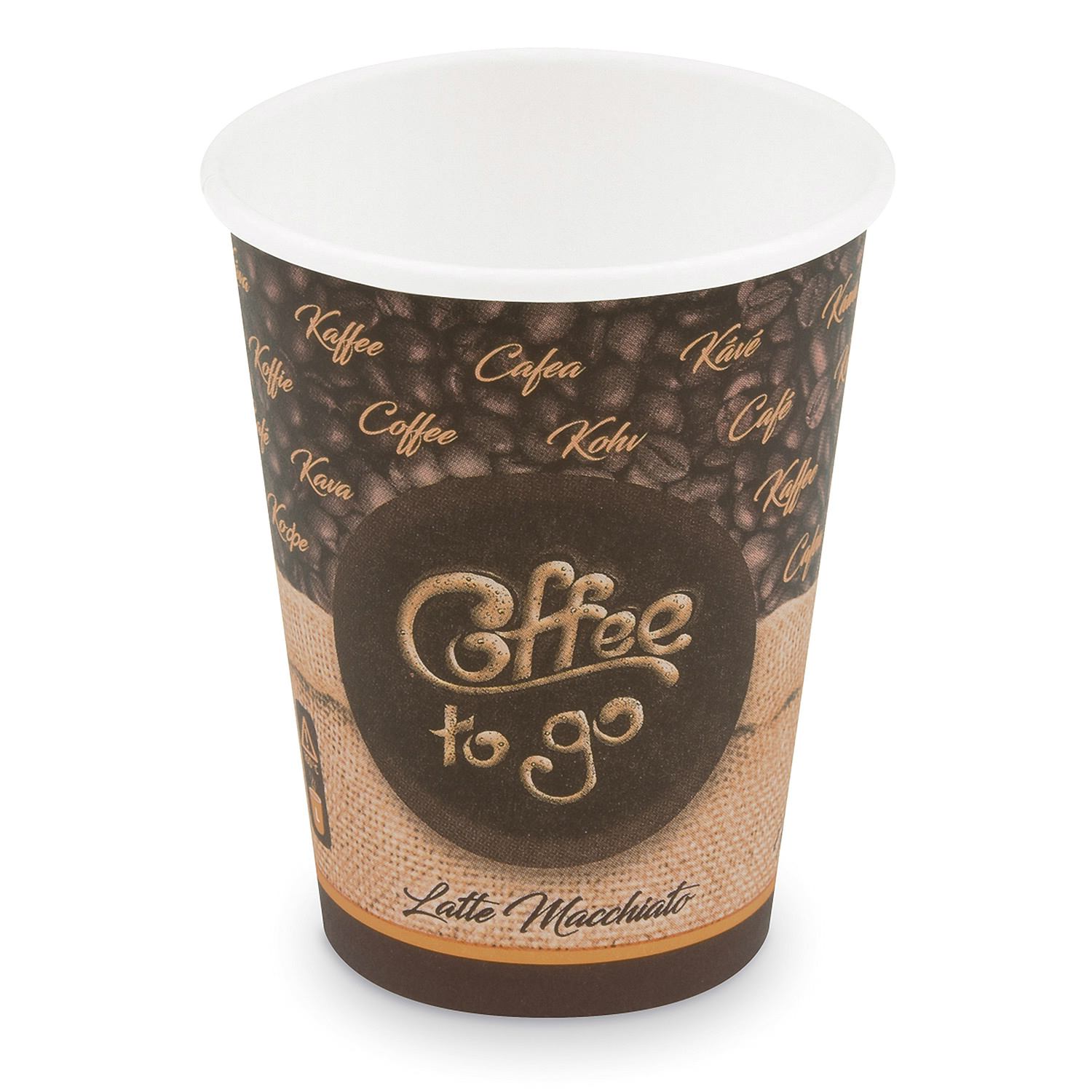 Kaffeebecher L Coffee To Go Latte Macchiato, Melange 350ml 420ml,  50 Stk.