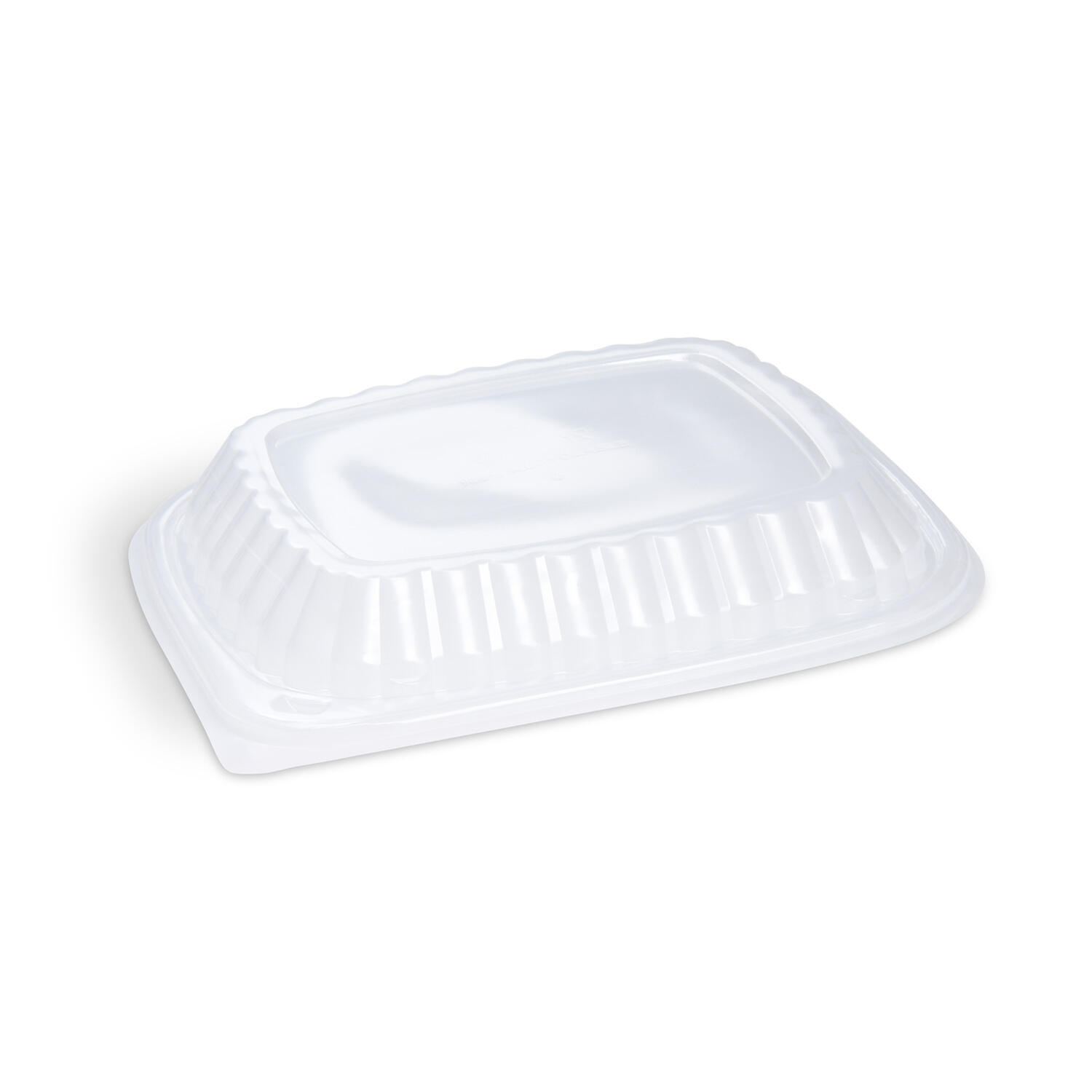 Deckel f�r Mehrweg Men�schalen ungeteilt 240 x 210 x 30 mm, 100 Stk.