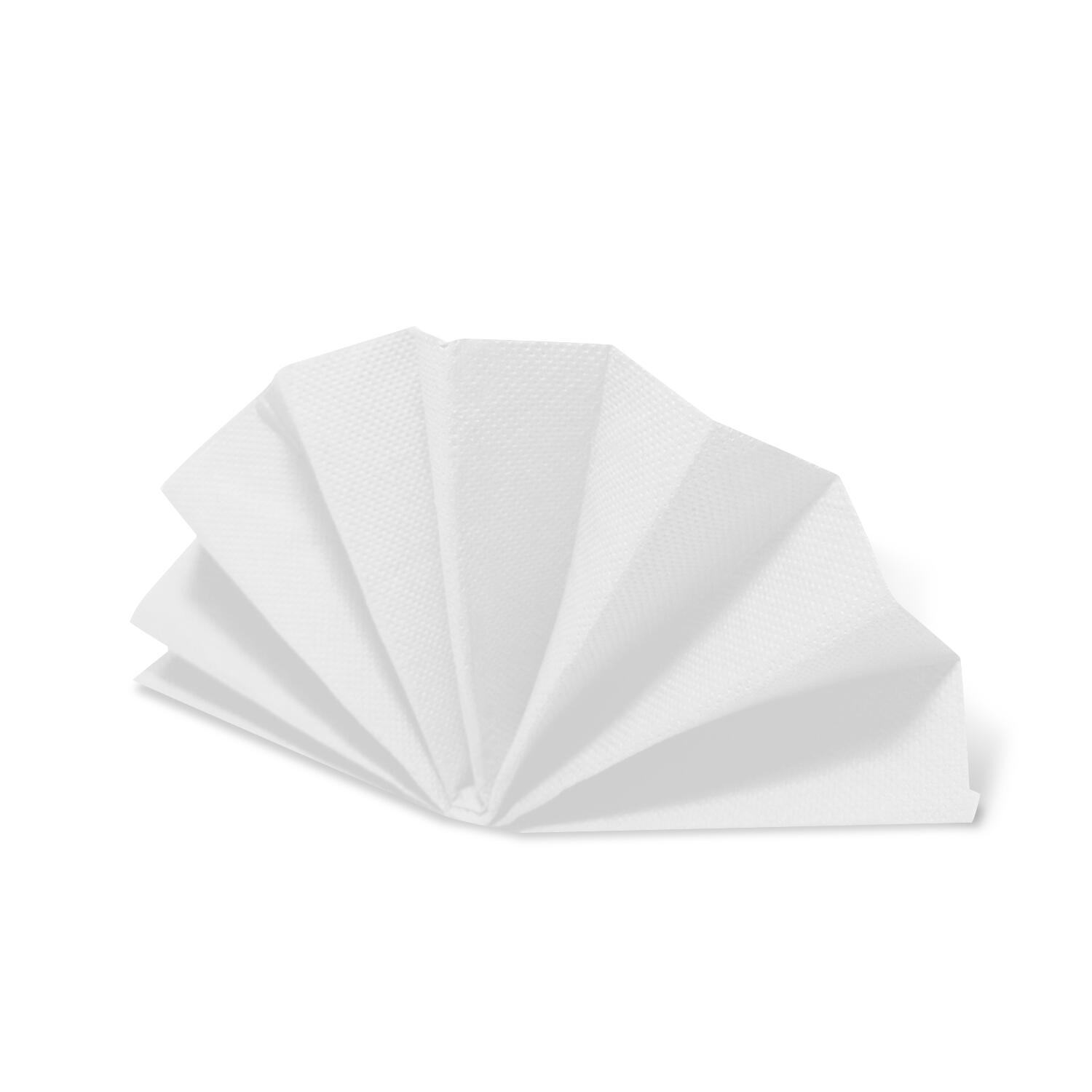 Servietten DekoStar 38 x 38 cm, wei, 50 Stk.