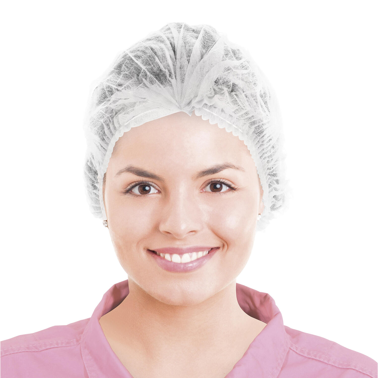 Vlieshauben extra leicht, wei�, 100 Stk.