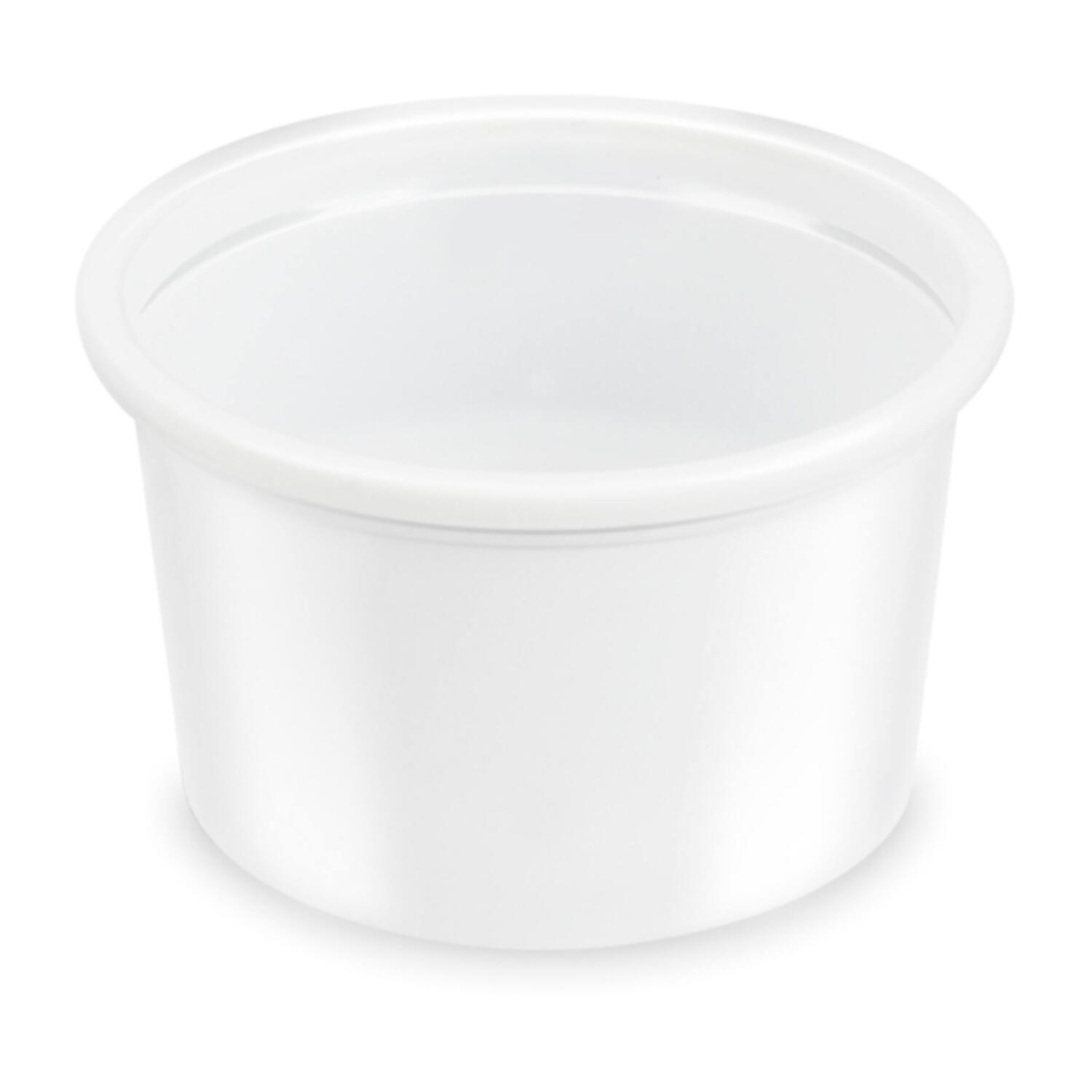 Dressingbecher Feinkostbecher wei� PP 30 ml mit � 46 mm 50 Stk.