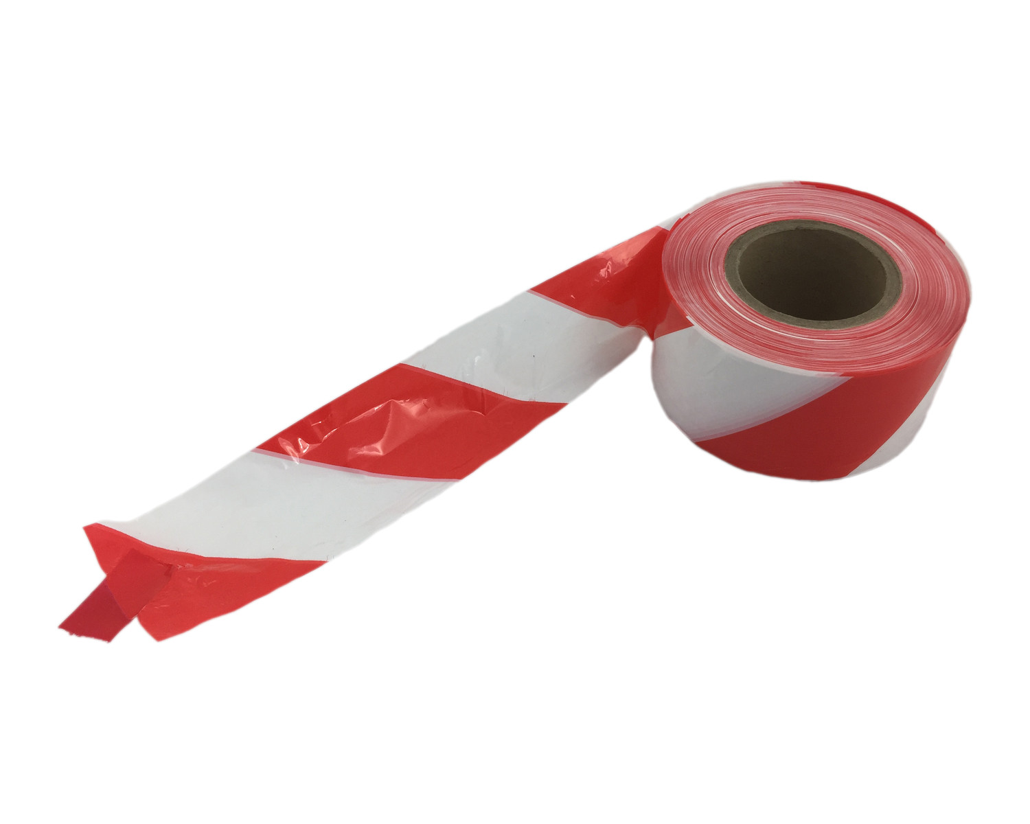 Absperrband rot wei� gestreift 75mm breit 500 Meter LDPE