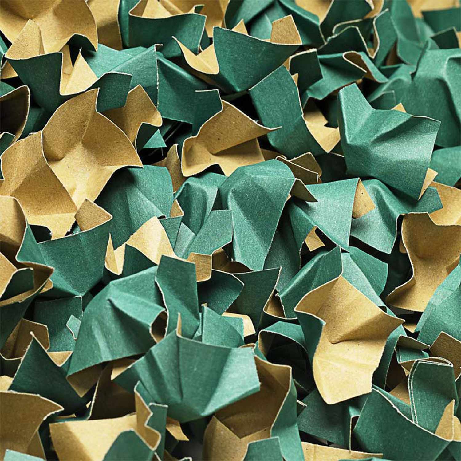 DECOFILL dekorative Papier-Verpackungschips Polsterchips, gr�n, 400 Liter
