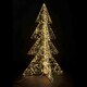 Weihnachtsbaum 3D aus Metall/PET, mit LED, warmwei�, 120cm, 1 Stk.