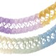 Girlande Pastellfarben aus Papier schwer entflammbar 17cm, 10m, 1 Stk.