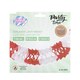 Girlande aus Papier rot/weiss schwer entflammbar �14.5cm 3.6m, 1 Stk.
