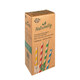 Trinkhalme aus Papier dick bunt gestreift �8mm 25cm, 150 Stk.