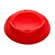 Domdeckel rot fr Pappbecher COFFEE TO GO mit 90mm , 100 Stk.