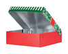 Keksbox Geb�ckkarton mit Alubeschichtung Weihnachten 250 x 250 x 80mm, 75 Stk.