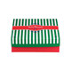 Keksbox Geb�ckkarton mit Alubeschichtung Weihnachten 250 x 250 x 80mm, 75 Stk.