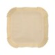 Backpapierzuschnitte f�r Hei�luftfritteusen Mikrowelle Backofen 20 x 20 x 4,5cm braun, 100 Stk.
