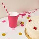 Getr�nkebecher Party/Pappbecher fuchsia 240ml, � 74mm, 10 Stk.